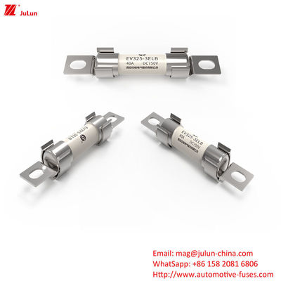 Bolt Screw Silver Coated Fuse Điện áp định số DC750V 40A Đặc điểm hợp nhất trung bình