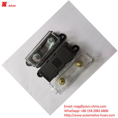 32V DIN Track Fuse Holder 30A-500A EU UL tiêu chuẩn đồng tiếp xúc nhựa nhà ổ cắm