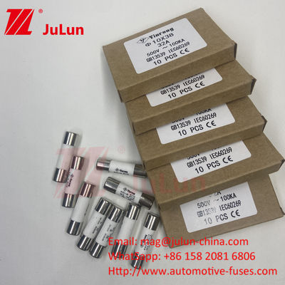 32A 10 * 38mm 15A 690VDC 1000VDC Panel Mount Solar PV Fuse cho bảo vệ dây điện PV mạnh mẽ