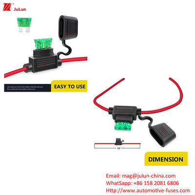 Một chân đai phụ tùng ô tô Nylon và đồng ANSI nhỏ Fuse Holder