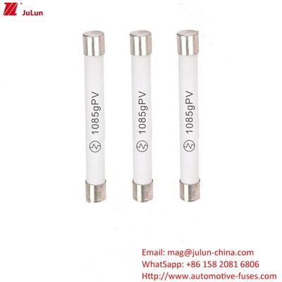 10x85mm 10A1500A Photovoltaic Fuse Điện áp Điểm số hiện tại giới hạn Fuse