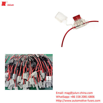 30A-100A Đồng Auto Fuse Holder Nhóm nhựa / Nylon Nhà đơn cực phụ tùng ô tô