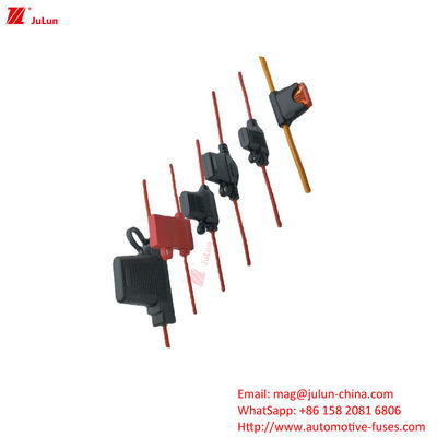 EU UL tiêu chuẩn vận chuyển bộ ngắt mạch nhựa / Nylon Shell Fuse Holder cho bảo vệ mạch điện tử của xe điện năng lượng mới Xe bus Excavators