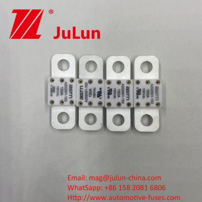 Bộ bảo hiểm ô tô gốm ASTM A202001-200A 150VDC cho hệ thống kéo EV Vật liệu bạc 20KA Khả năng vỡ 16-20KA 400A 500A