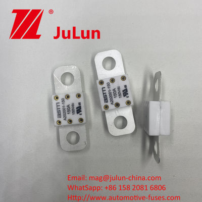 A202001-200A Fuses ô tô gốm ASTM cho các ứng dụng điện áp cao Khả năng phá vỡ 20KA 100-350A Năng suất định số 150VDC
