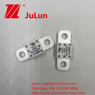 Máy bảo hiểm ô tô bằng gốm có kích thước nhỏ A202001-400A 125DC với dòng điện cao và phương pháp lắp đặt vít vít để bảo vệ mạch ngắn