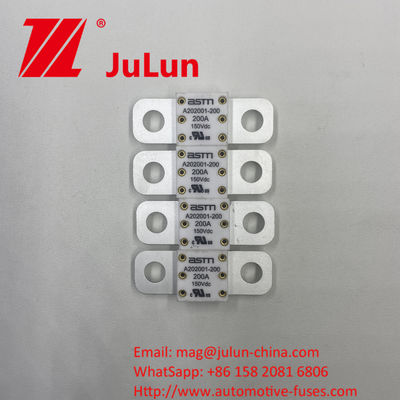 150VDC Đánh giá điện áp gốm A202001-500A Bộ an toàn ô tô với khoảng cách lỗ 39mm Được làm từ đồng bạc thạch anh cát và vàng