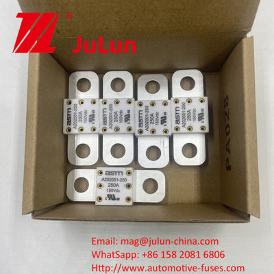 250A 150VDC A202001 ASTM Ceramic Automotive Fuses for Car Charger And Etc. Được làm bằng đồng gốm gốm bạc thạch anh cát vàng