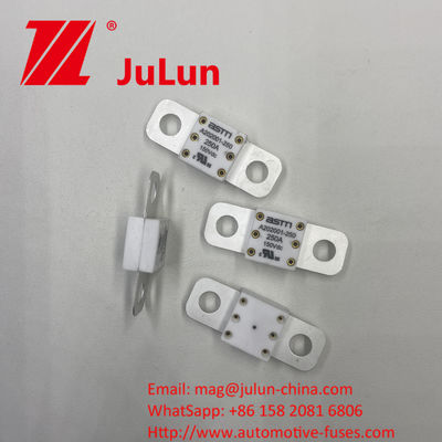 Lưu trữ năng lượng ô tô A202001 150A 150VDC Ứng dụng chuyển đổi điện năng Chất bảo hiểm ô tô gốm được định giá ở 150VDC 16-20KA 400A 500A