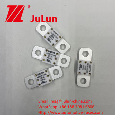 Hệ thống kéo EV gốm A202001 250A 150VDC Fuses có khả năng phá vỡ cao 400A 500A 16-20KA
