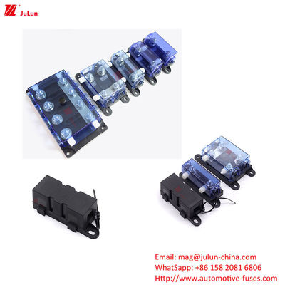 Đen xe ô tô Fuse Holder Dust Proof Design M5M6M8 hỗ trợ vít ANM ANS AML Bolt loại Plug làm bằng đồng hợp kim kẽm