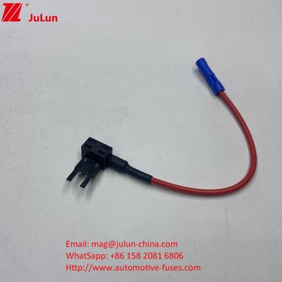 Bộ điều hợp cắm tiêu chuẩn Mini Tap Car Fuse Holder 10A / 15A / 20A Đồng Tin Plating Simple Spiral