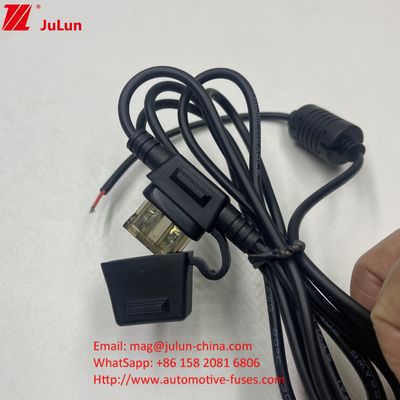 bảo hiểm 50A maxi dòng điện hạng đỏ 10AWG dây 280mm tổng chiều dài inline giữ bảo hiểm