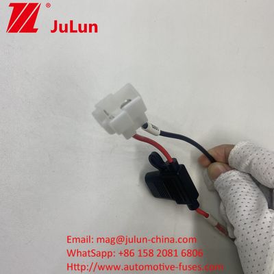 20A Power Battery Terminal Fuse holder with SAE to female Spade Pigtail connector. 20A Power Battery Terminal Fuse holder with SAE to female Spade Pigtail connector