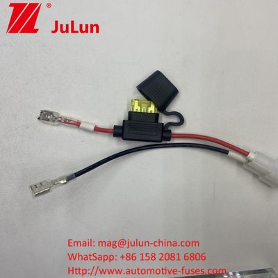 20A Power Battery Terminal Fuse holder with SAE to female Spade Pigtail connector. 20A Power Battery Terminal Fuse holder with SAE to female Spade Pigtail connector