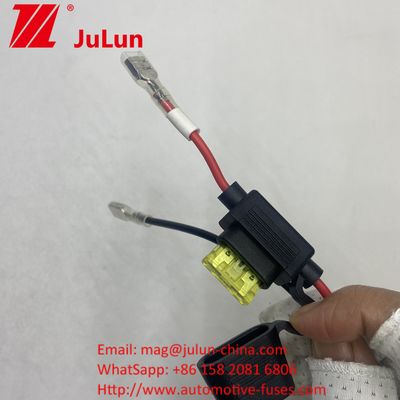Cây giữ bộ an toàn 8AWG Inline Blade 30A Cable Lead WireCây giữ bộ an toàn 8AWG Inline Blade Cable Lead WireGenuine 50 Amp Plug Style Power Connector To 8mm RING TERMINALSGenuine 50 Amp Plug Style