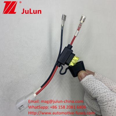 Fuse pin Connector Extension Cable Wire Harness Connector Holder với Red 2-Pin Connector Truck Electric ATV Ebike