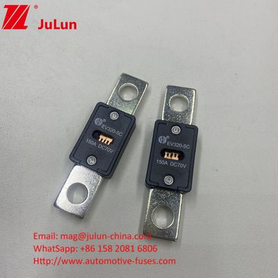 EV320-5X 80A 70VDC SINOFUSE Ceramic Automotive Fuses Kích thước nhỏ Bảo vệ mạch ngắn Đồng bạc Thạch anh Cát Vàng