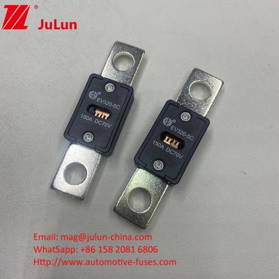 150A 70VDC EV320-5X Ceramic Automotive Fuses Quartz Sand Tính năng điện 1.0In 4 Hours 3.0In 10s Max
