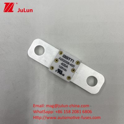 20KA Khả năng phá vỡ xe điện A202008 400A 125VDC Fuse ASTM cho tàu kịch bản ứng dụng