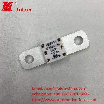 Ceramic mạnh mẽ 100 Amp 125VDC pin pin xe ô tô Fuse cho xe nặng