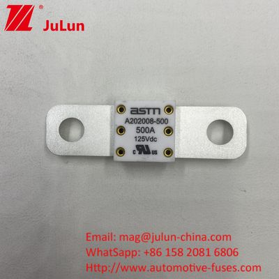Fuse pin xe hơi ASTM 50.8 Khoảng cách giữa 2 lỗ 200A 125VDC 20KA