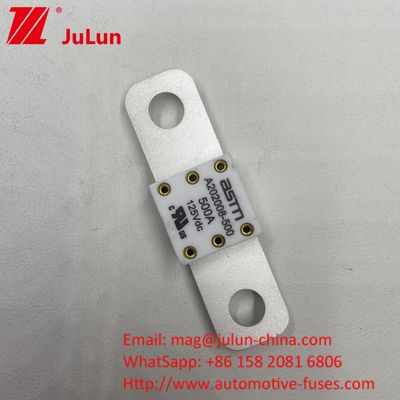 ASTM 400A 125VDC Ceramic Metal Car Battery Fuse Cho Ngành Công nghiệp Ô tô 68*17.7*12mm