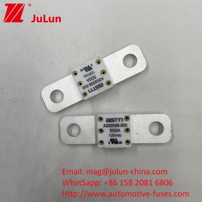 300A 125VDC Ceramic Fuse Khả năng phá vỡ cao dưới 125Vdc