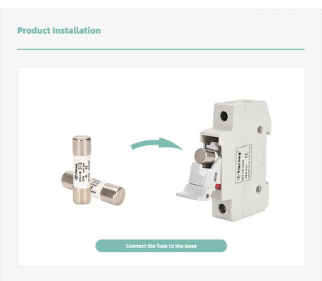 Photovoltaic Fuse Holder AC 3A 500V Match 10*38mm