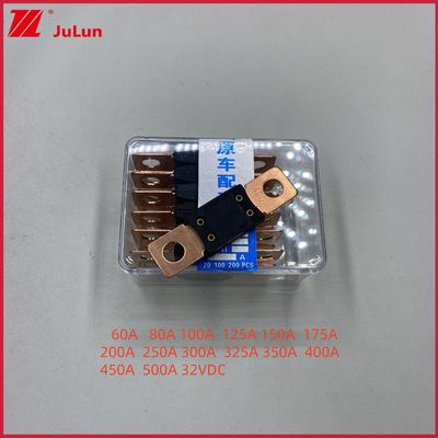 400A 32V Mega Fuse Bolt Down Auto Fuse Audio Holder 0298040.ZX Fuse xe 60A 80A 100A 125A 150A 200A 250A 300A 400A 450A 500A loại đầu cuối 32VDC