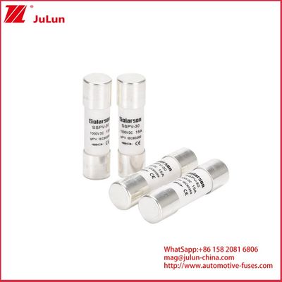 15A 1500VDC GPV Ceramic Fuses Photovoltaic Điện áp cao ống