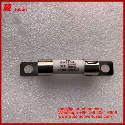 EV315-L 3EB 50A HS 10 * 38mm Xe tải Đèn điện hạng nặng Cài đặt Bolt nhẹ 500VDC Fuse ống với JASO D622 phù hợp