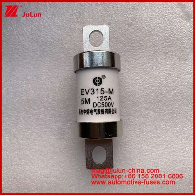 EV315-M 5M 125A HS 500VDC Xe tải Lượng xe điện ống nặng Fuse đồng liên tục với sử dụng loại EV