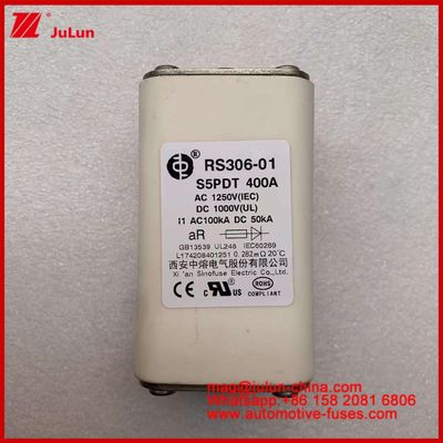 400A AC1250V IEC 100KA DC1000V UL AR Ceramic Square Xe ô tô Fuses Bảo vệ mạch cho xe điện và ô tô