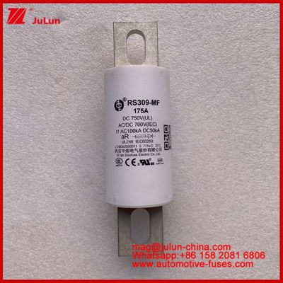 RS309-MF 175A 750VDC UL Tubular Ceramic Fuse AR 750VDC/700AC IEC 20KA GB 5-800A cho xe điện và hệ thống điện