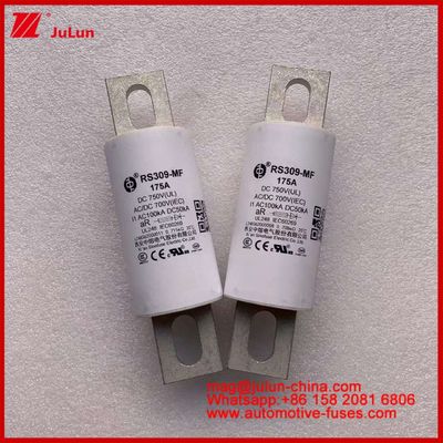 RS309-MF 175A 750VDC UL Tubular Ceramic Fuse AR 750VDC/700AC IEC 20KA GB 5-800A cho xe điện và hệ thống điện