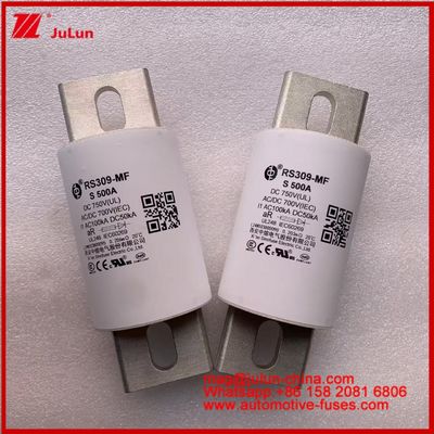 Xe điện 500A 750VDC Điện lực 800A RS309-MF S Đường ống lưu trữ năng lượng gốm và hệ thống điện Bộ sạc dây điện Thiết bị ô tô và thiết bị 50KA