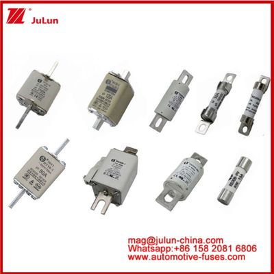 RS309-MD-125A Ceramic Auto Fuses 500VAC200KA 500VDC 50KA AR DC Hiệu suất Cấu trúc kết nối cuộn xe ô tô