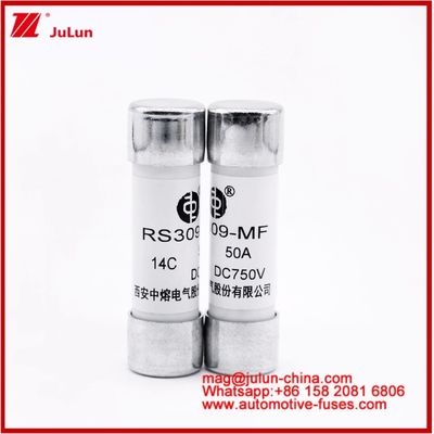 Xe ô tô Bolt Stud-mount Caremic Round Tube FUSE RS309-MF 50A DC750V DC cho EV / HEV