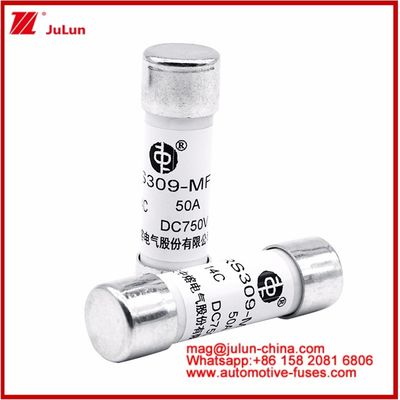 Xe ô tô Bolt Stud-mount Caremic Round Tube FUSE RS309-MF 50A DC750V DC cho EV / HEV