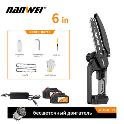 Nhà bền Diy Vườn gỗ Công cụ điện Chuỗi điện nhanh không nỗ lực Saw Inches Brushless Motor Lithium pin 4 / 6 / 8 / 10 / 12 / 16