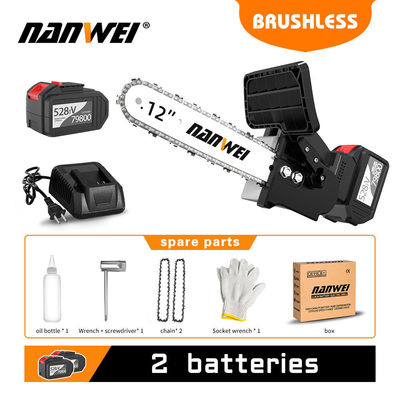 Nhà bền Diy Vườn gỗ Công cụ điện Chuỗi điện nhanh không nỗ lực Saw Inches Brushless Motor Lithium pin 4 / 6 / 8 / 10 / 12 / 16