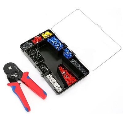 tiện lợi linh hoạt Mini dây thép Ferrule ống đầu cuối Crimping Plier Kit 1200pcs gia đình điện cách nhiệt