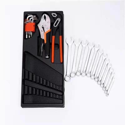 Bộ dụng cụ kết hợp hộp sắt 85 món Sửa chữa máy móc Ba lớp Gấp gọn Bộ ổ cắm cho dụng cụ