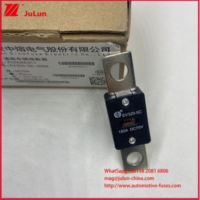 Xe điện đặc biệt EV320-5C 5X 150A 80A DC70V Fuse xe đường bộ Điện định lượng 80A ≈ 500A Độ tin cậy an toàn cho EV
