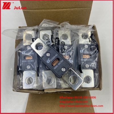 Cầu chì xe điện tiên tiến 100A DC70V EV320-5C 5X 150A 300A DC70V Sạc nhanh với vật liệu thân gốm và dòng cắt tối đa 6KA