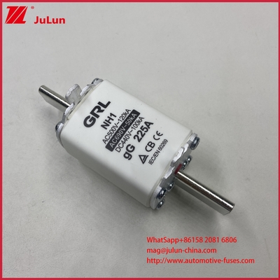 NH000 NT000 300A 225A 500V 120kA Khả năng phá vỡ cao Fuse Fuse Link với GG-gL Knife Contactor Blade