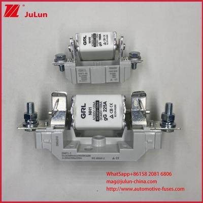 NT000 FUSE AR High Breaking 500V / 690V Đánh giá Ceramic Porcelain Melt Link Fuse 80A Liên kết đồng điện áp thấp NH000 Fuses