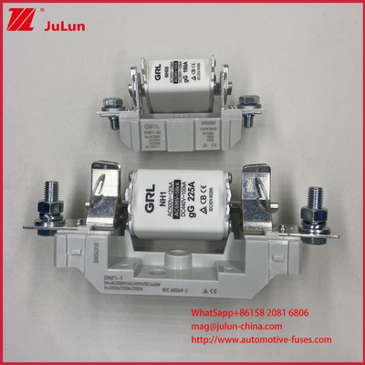 Cầu chì ống AR loại HRC nhanh AC500V 120KA Gốm Cầu chì lưỡi chảy NT00C/NT000 Chứng nhận CE 160A Phá vỡ cao/thấp