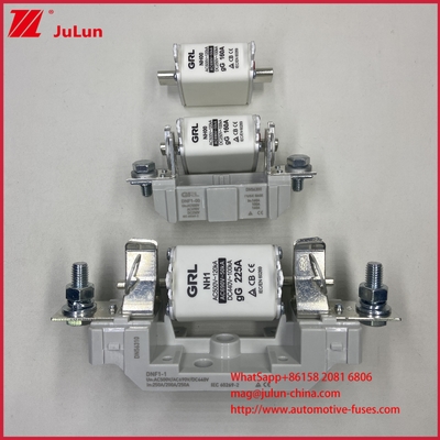 Cầu chì ống AR loại HRC nhanh AC500V 120KA Gốm Cầu chì lưỡi chảy NT00C/NT000 Chứng nhận CE 160A Phá vỡ cao/thấp